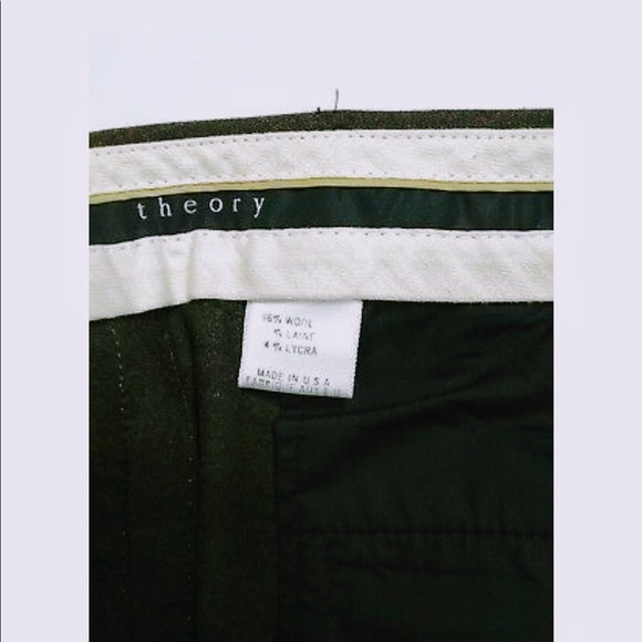 Theory Tuxedo Stripe Wool Flare Pants - Picture 6 of 7